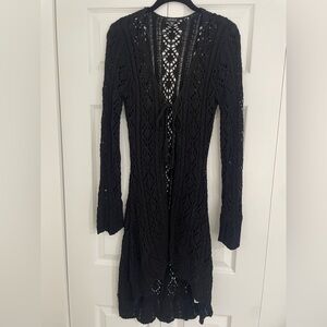 VENUS Black Crochet Knitwear